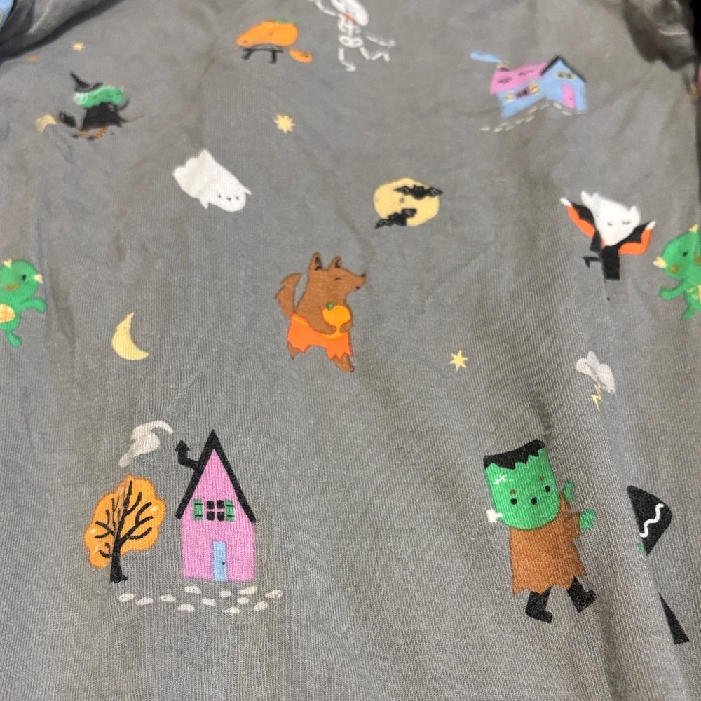 Gray Halloween  Bamboo Pajama - Picture 2 of 3